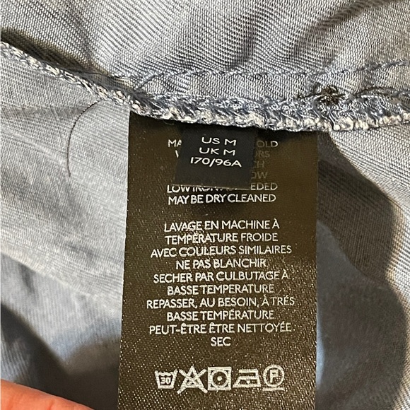 Anthropologie Blue Paisley Tiered Ruffle Dress Boho Cottagecore Romantic Medium - Picture 11 of 11